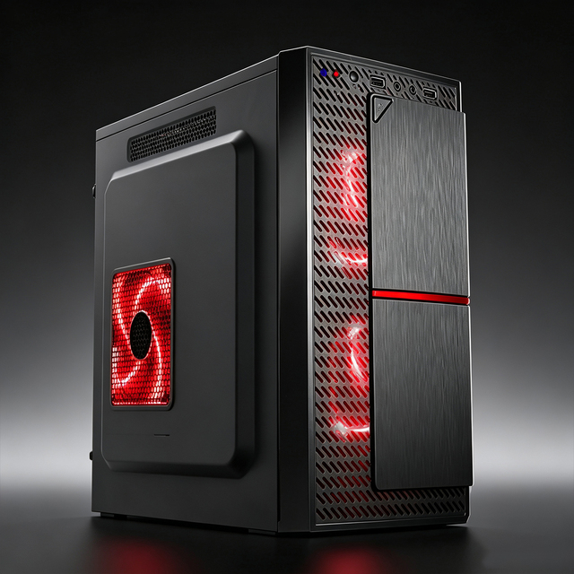 Meway High Airflow Mesh Front Micro ATX PC Case RGB Fan Mini Tower SPCC Steel Support ATX PSU Gaming Office Custom Chassis Black