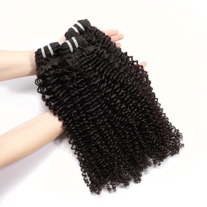 XBL 7 jours de remboursement épais et plein extrémités cheveux tresses Extension crépus bouclés humains faisceaux Crochet en vrac brut indonésien pour site Web - Product Image 5