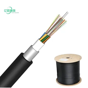 19 years fiber optic oem factory supply good price single mode Armored Aerial Duct GYTA 3 6 10 12 16 24 core cable