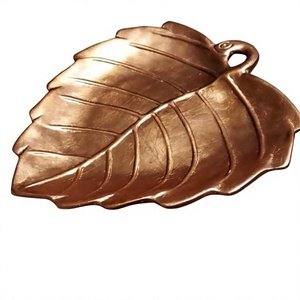 <b>Antique</b> Leaf Shaped Decorative Trays With Handle Event Supplies Dining Tableware Setting Serving Tray Food Contact <b>Safe</b> - Product Image 1