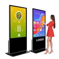Pantalla Táctil Digital de Señalización de 55 Pulgadas 4K para Interiores, Kiosco Interactivo Android con Pantalla LCD para Publicidad en Centros Comerciales