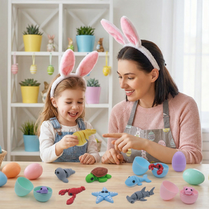 Giocattolo Articolato di Animali Marini Stampato in 3D, Confezione Sorpresa con Uova, Bambola di Creature Marine con Articolazioni Mobili, Giocattolo Educativo Antistress per Bambini - Product Image 4