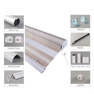 ट्रेंडिंग स्मार्ट मोटर ज़ेबरा अंधा रसोई के लिए कस्टम स्वचालित प्रकाश फ़िल्टरिंग विंडो शेड - Product Image 4