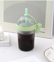 Nouvelle tasse à café portable en caoutchouc haute capacité avec paille et couvercle, design moderne pour usage extérieur, vente en gros disponible