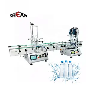 Double Head Four Head Semi Automatic Milk Juice Small Bottles Liquid Filling and capping Machine