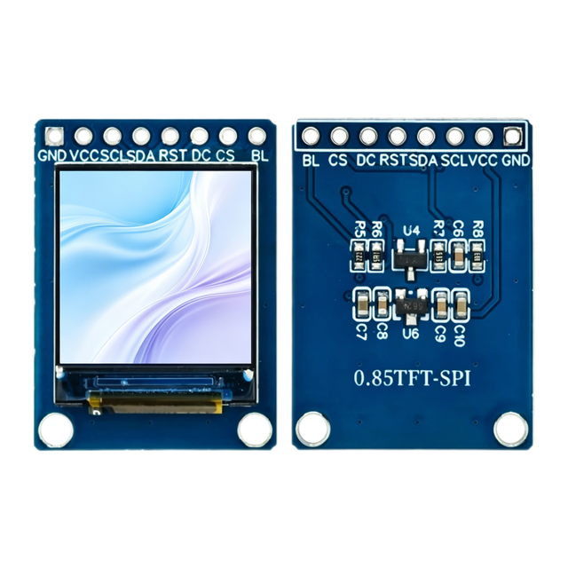0.85 Inch TFT LCD Display Module 128x128 SPI Interface ST7735 Driver IC Full Color Small Square Screen for Wearable Devices