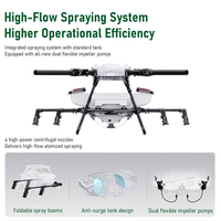 Pulvérisateur agricole 80L grande capacité, drones de semis et de pulvérisation, machine de pulvérisation agricole, drone agricole en fibre de carbone