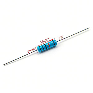20 ชิ้น 2W ตัวต้านทานฟิล์มโลหะวงแหวนสีตัวต้านทานกำลังไฟ 0.1~1M 0.12R 0.22 2 3 3.3 4.7 10R 47 100 470 1K 2.2 22K 33 4.7K 100KOhm - Product Image 1