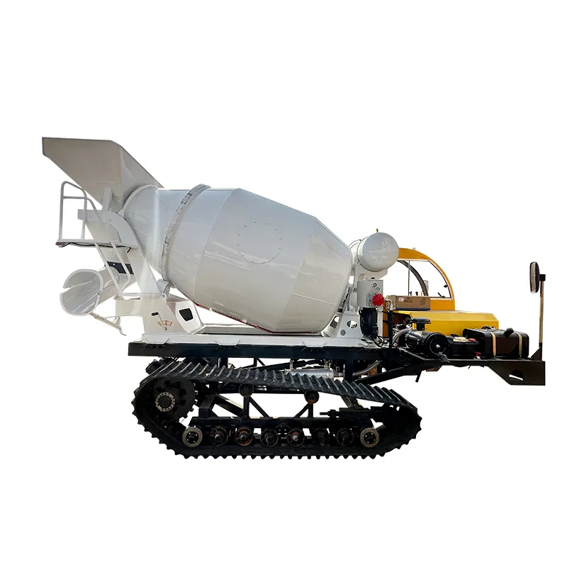 Máquina mezcladora de cemento de carga automática, agitador de hormigón, tanque de mezcla de transferencia de gran capacidad