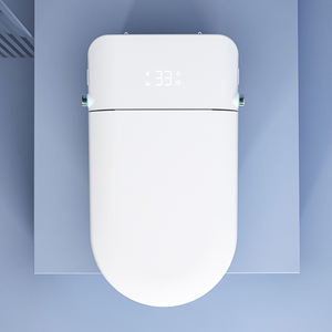 Toilette intelligente automatique électronique monobloc sur pied avec siège auto-rotatif et fonction de lavage intégrée - Product Image 3