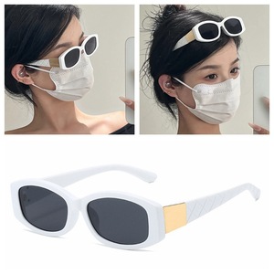 Lunettes de soleil rétro œil de chat pour femmes, monture complète, protection UV400, style décontracté, lunettes de mode pour adultes - Product Image 4
