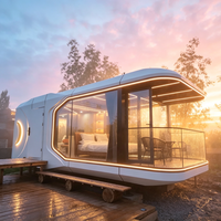 Kiosque XULV en forme de capsule spatiale pour boutique de rue, fourni par l'usine
