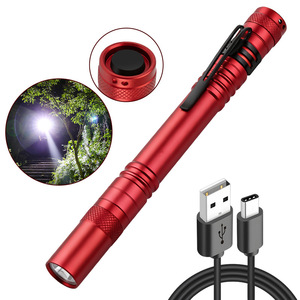 ไฟฉาย LED แบบชาร์จไฟได้ขนาดกะทัดรัด 5W พร้อมการชาร์จแบบ USB และคลิปหนีบปากกาสำหรับใช้งานกลางแจ้ง - Product Image 2