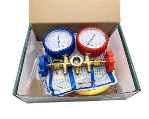 Jauge de collecteur AC 3 voies bon marché utilisée pour R22 R134A R404A R410A barre de réfrigérant/échelle Psi 3 pièces tuyau de charge 36Ft - Product Image 2