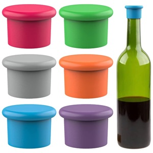 Bouchon de bouteille de vin de Noël personnalisé, créatif, carré, en silicone de qualité alimentaire, bouchon de champagne - Product Image 5