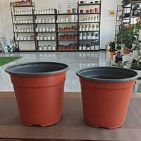 Grosir Pabrik Pot Tanam Bunga Plastik Ramah Lingkungan Biodegradable 3-20 Galon Minimalis Rustic Tradisional untuk Rumah Kaca