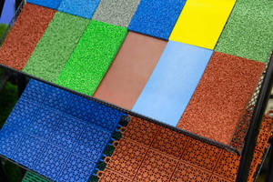 Chất lượng cao 25mm30mm đầy màu sắc cảnh quan Mat bóng đá cỏ nhân tạo Turf tổng hợp cỏ tổng hợp cỏ ngoài trời thảm cỏ - Product Image 4