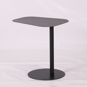 Mesa de Centro Pequeña de Diseño Danés, Estilo Nórdico Moderno, Mesa Auxiliar de Hierro con Esquinas Móviles, Convertible en Mesa Auxiliar y de Esquina - Product Image 2