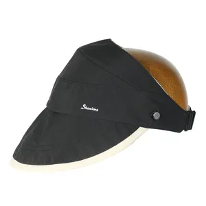 Cappello Unisex estivo protezione da sole con visiera larga da donna berretto da spiaggia per la pesca all'aperto Casual-tappi vuoti adulti