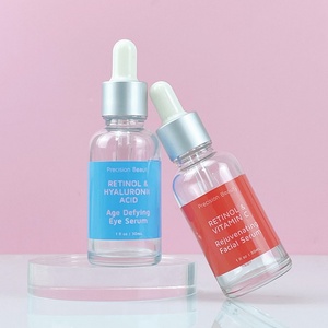 Botella con Gotero para Aceites Esenciales para el Cuidado de la Piel, 30ml 50ml, Envase Cosmético Transparente, Aceite Capilar 1oz, Botella de Vidrio para Suero Facial, Serigrafiada - Product Image 1