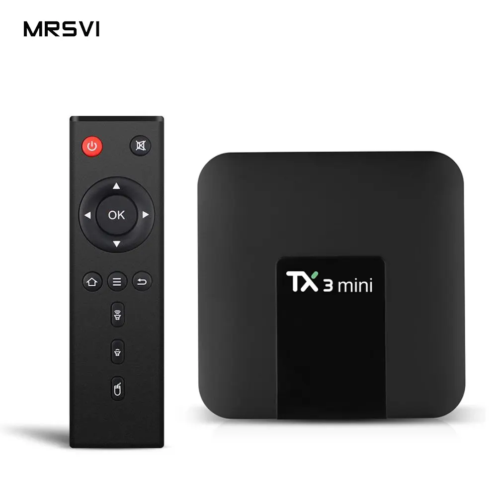 Android 8.1 Amlogic s905w TX3 mini tv box Media Player Android tv box with voice remote control TX3mini
