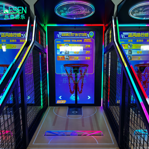 Macchina Arcade da Basket con Schermo LED, Gioco a Moneta con <span class=keywords><strong>Classifica</strong></span> Punteggio, Gioco di Basket da Strada con Canestro - Product Image 6