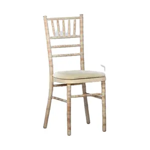 Rental Party Chivari Chiavari Wedding Chair Lime Wash Wooden Modern Hotel Chair Hotel Furniture Solid Wood Chaises 100pcs