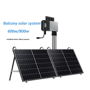 Sistema Solar para Balcón de 600W, Alta Eficiencia, Silicio Monocristalino, Monofásico, 220V, Uso Doméstico, Pequeña Planta de Energía Conectada a la Red - Product Image 4