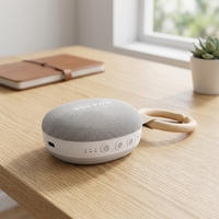 Machine à bruit blanc rechargeable personnalisée avec veilleuse à intensité variable, haut-parleur portable pour l'aide au sommeil avec minuterie et sons apaisants pour bébé