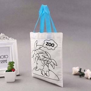 China Factory Custom Blank Logo Printed Cotton <b>Canvas</b> Tote Shopping Bag for Diy Painting - Product Image 2