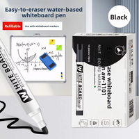 Marqueurs pour tableau blanc, adaptés au bureau et aux enseignants, effaçables et rechargeables, grande capacité