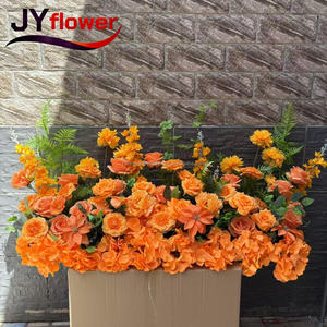 <span class=keywords><strong>Guirlande</strong></span> de chemin de table de <span class=keywords><strong>mariage</strong></span> en soie avec arrangement de boule de fleur de rose artificielle longue durée pour la décoration de pièce maîtresse - Product Image 3