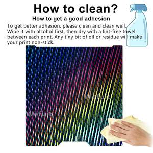 Plaque de construction H2D 355x346mm étoile du nord double face + pluie de météores Bambu Lab plaque de construction Laser H2D flexible amovible en acier à ressort - Product Image 3