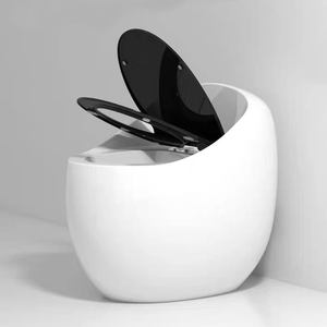 Y302 आधुनिक शैली wc सिरेमिक फर्श खड़ा एक टुकड़ा अंडे के आकार शौचालय उच्च गुणवत्ता वाले शौचालय कटोरे - Product Image 5