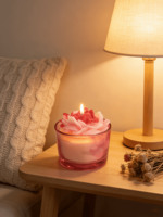 Cadeau d'anniversaire, fête de Diwali, bougies parfumées à la pivoine, cire de soja végétale mélangée, 20-40 heures de combustion, senteurs personnalisées, faites à la main, élégantes pour les fêtes