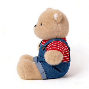 ตุ๊กตาหมีแบบใหม่ที่ปรับแต่งได้ พร้อมกางเกงเอี๊ยม ทำจากโพลีเอสเตอร์ สีน้ำตาล - Product Image 5