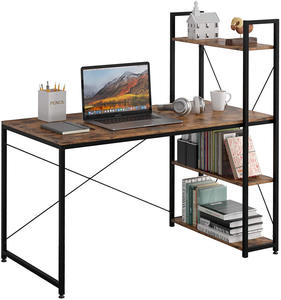 Modern Nordic Design Home Office PC Table Computer Desk With Book Shelf
