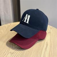 Topi Baseball Katun Logo Kustom Bordir Vintage Langsung dari Pabrik, Model Soft Crown dengan Huruf untuk Pria dan Wanita