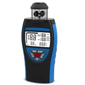 BT-8806 Handheld Anemometer Tachometer Speed Meters 2.5~150 KM/h Units Adjustable with Temperature Measurement Backlight Display