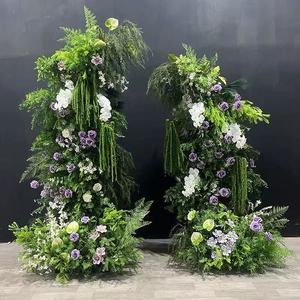森林风格喇叭形花拱门，用于婚礼背景装饰和活动摄影，可使用人造花 - Product Image 3