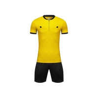 Uniforme d'arbitre de football personnalisé pour adultes, impression d'uniforme d'arbitre de football classique