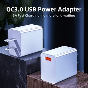 Enkele Universele Qc 3.0 Power Charger Adapter Usb Adapter Anti-Overbelasting Opladen Mobiele Telefoons Laptops Gebruikt Laptop