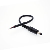 Câble de prise d'alimentation CCTV 12V DC personnalisé 5.5 5.1x2.1 2.5mm prise d'injecteur connecteur en queue de cochon prise pour appareils ménagers OEM stylo extrémité CCTV