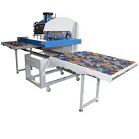 Máquina de sublimación automática de gran formato con doble estación y placa deslizante, prensa de calor hidráulica neumática digital CE