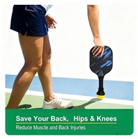 Nouvel Outil de Ramassage de Balles en Silicone pour l'Extérieur, Accessoire Sportif Durable pour Raquettes, Outil de Succion Personnalisable pour Ramassage de Balles