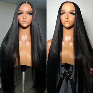 Парик из натуральных индийских волос с HD-сеткой без клея, с сохраненной кутикулой, 100% натуральный, полностью кружевной, из необработанных волос - Product Image 4