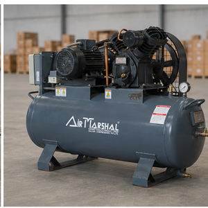 Heavy Duty Tank Mounted <b>Air</b> Compressor Electric Driven Industrial Compressor System For Factory And Workshop - Product Image 2