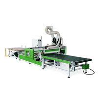 Línea de Producción de Router CNC Jinan Mosencnc 1325, Alimentación y Descarga Automáticas |   Máquina de carpintería de alta velocidad para producción en serie
