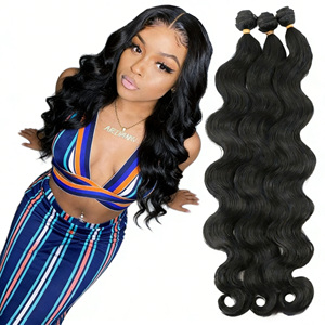 Extensions per <span class=keywords><strong>capelli</strong></span> indiani Remy all'ingrosso, tessitura a doppia trama, neri naturali, tinti e permanentati, lisci e senza grovigli - Product Image 2