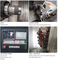 Centre d'usinage CNC CK46D-8 avec tourelle motorisée - Usinage composé à serrage unique, prêt pour la certification CE, qualité export